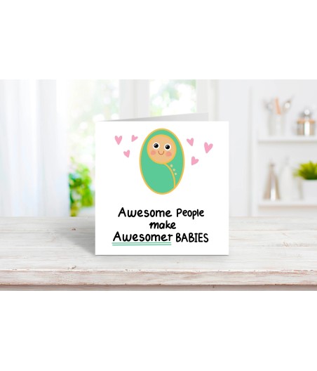 Awesome Baby Card