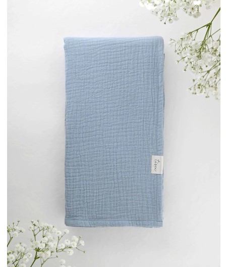TISU Muslin Swaddle | Baby Blue