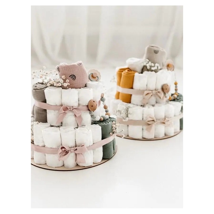TISU Diaper Cake | Dusty Pink