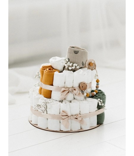 TISU Diaper Cake | Beige