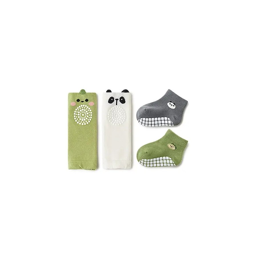 Baby Socks with Non Skid Grips | 4 Pairs Baby Socks with Non Skid Grips | 4 Pairs