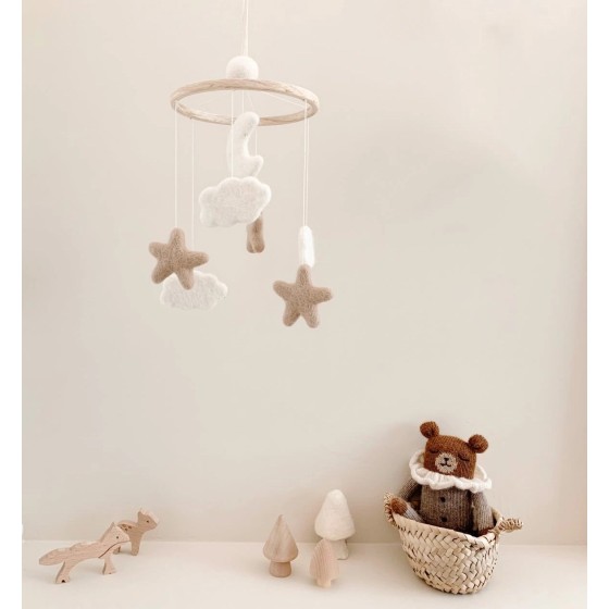 Stars, Moons and Clouds Baby Mobile