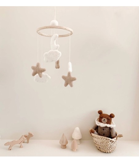 Stars, Moons and Clouds Baby Mobile