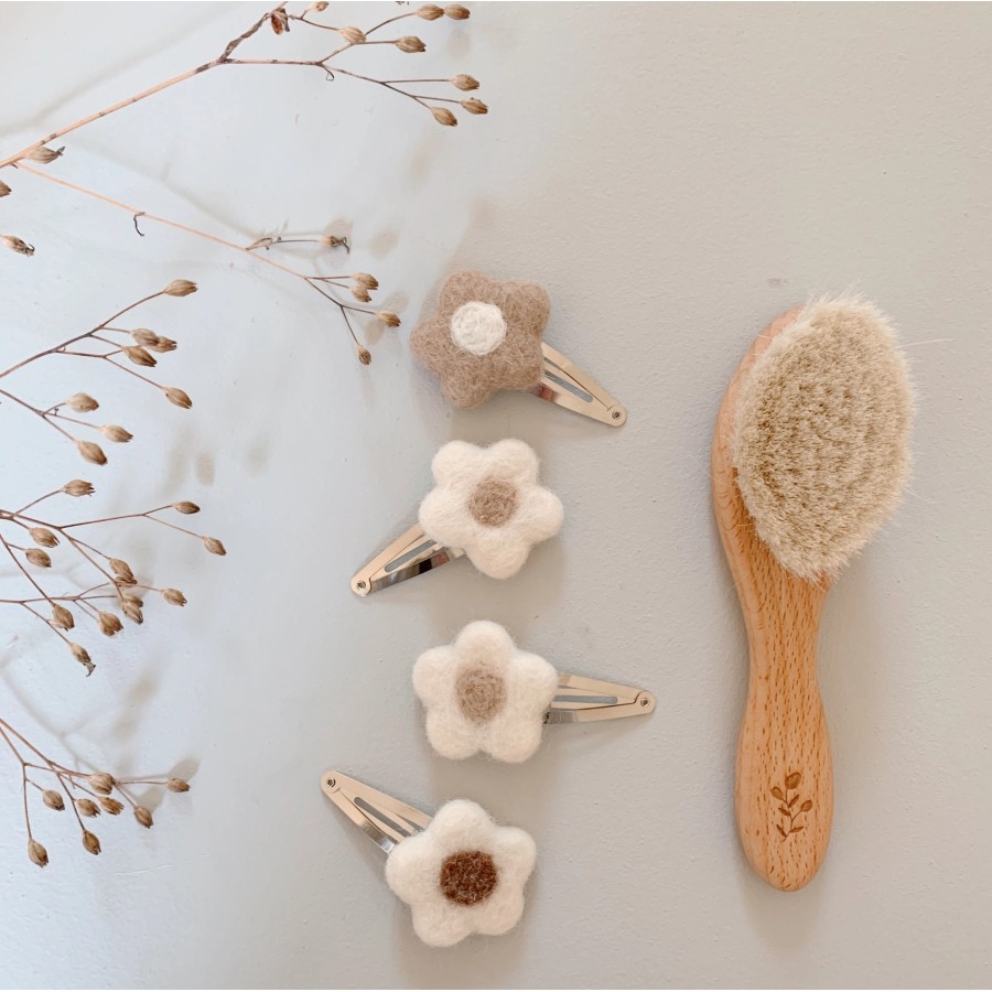 Set of 4 Flower Hair Clips