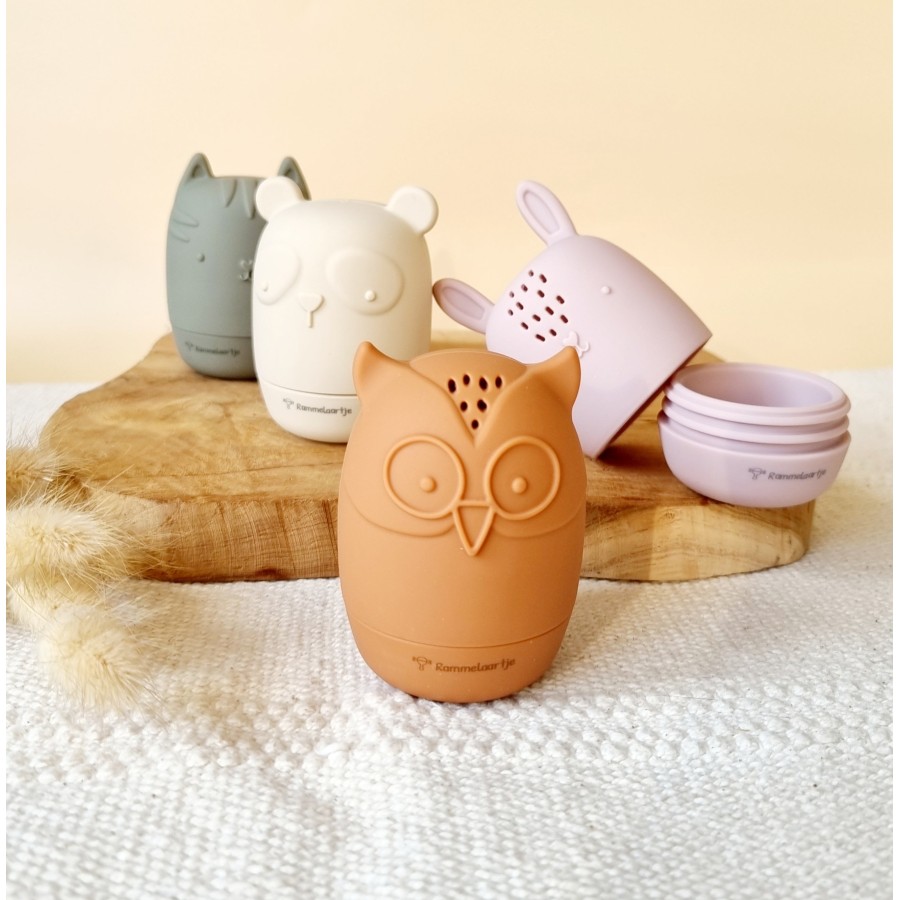Set of 4 silicone bath toys
