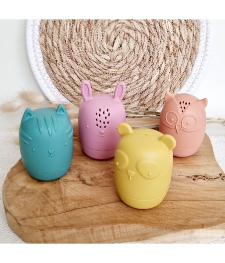 Set of 4 silicone bath toys