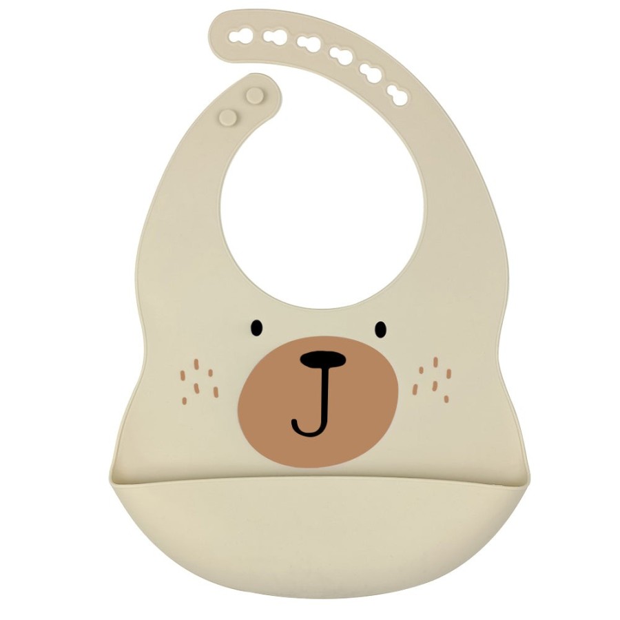 Silicone Bib Beer | Beige