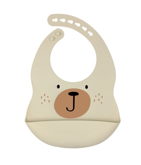 Silicone Bib Beer | Beige