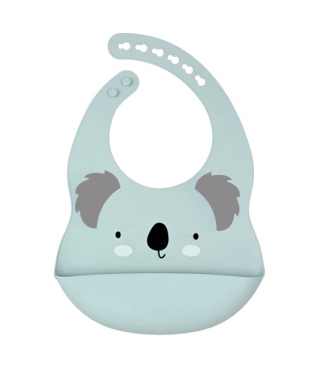 Silicone Bib Koala | Ice Blue