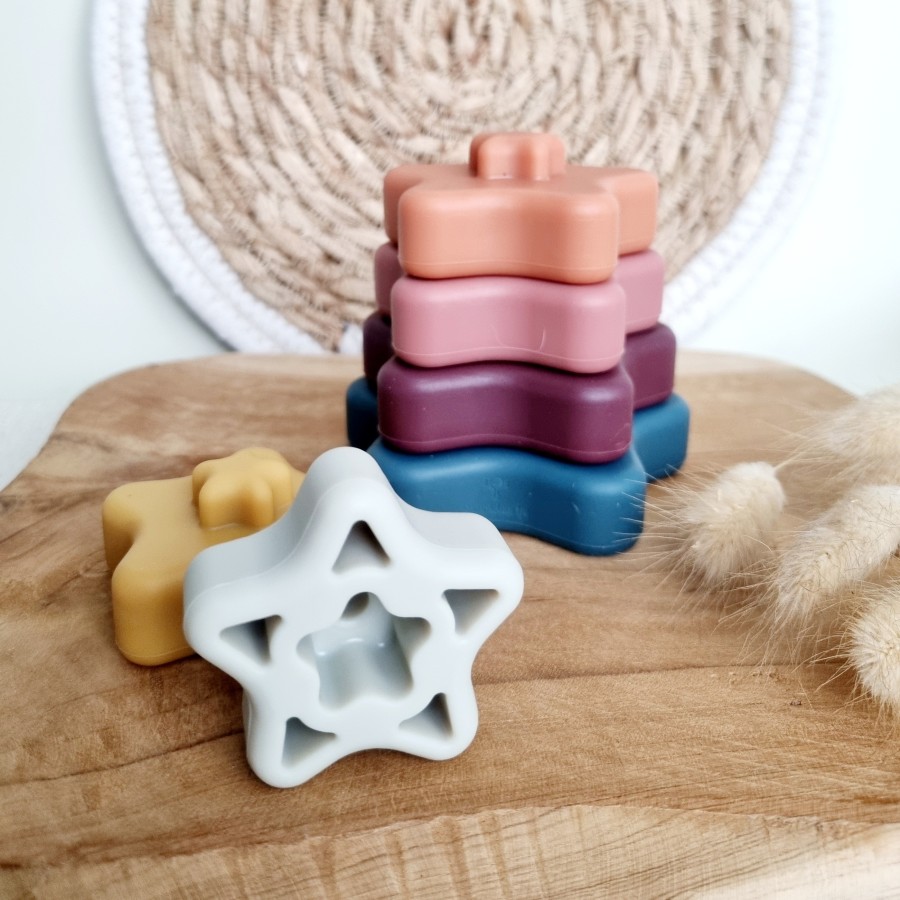 Silicone Stacking Tower Star | Earth