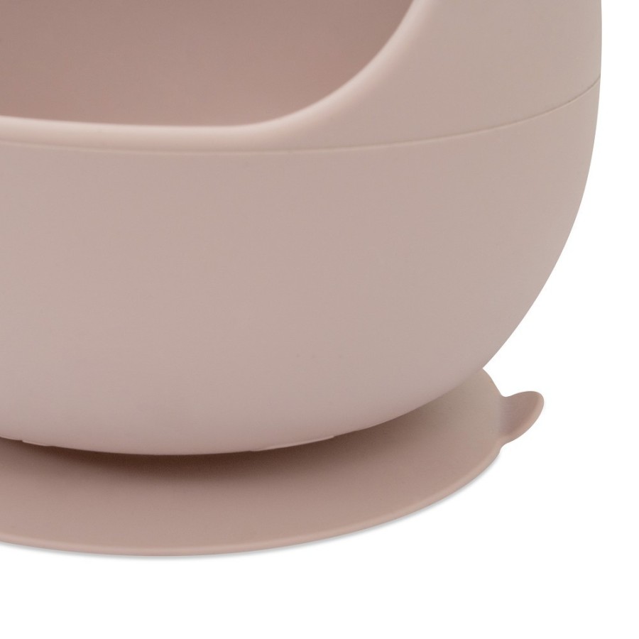 Baby Bowl and Silicone Spoon Set | Pink