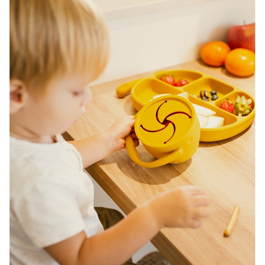 Silicone Snack Holder | Earth Ocher