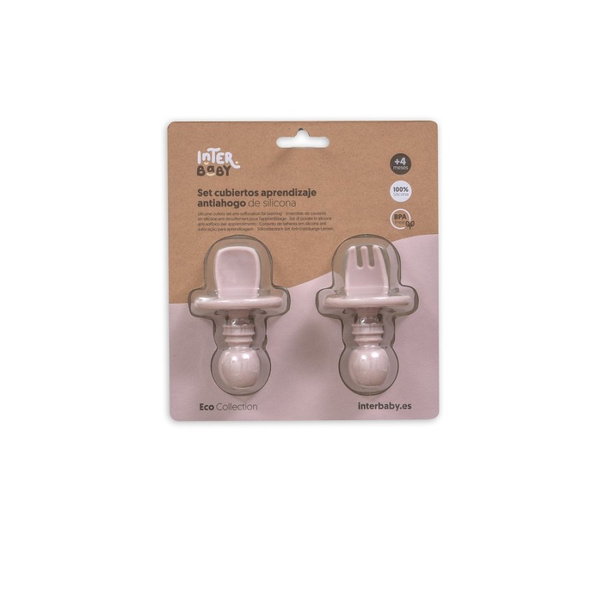 Silicone Learning Cutlery Set | Pink