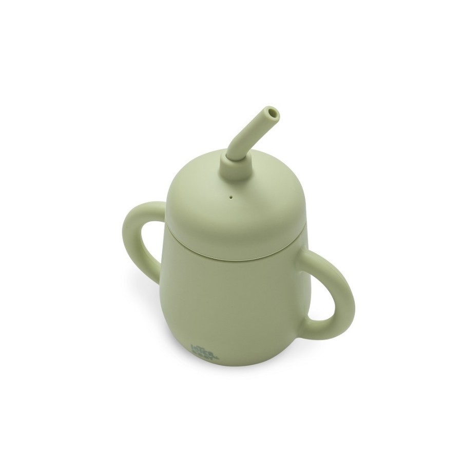 Silicone Straw Cup | Olive Green