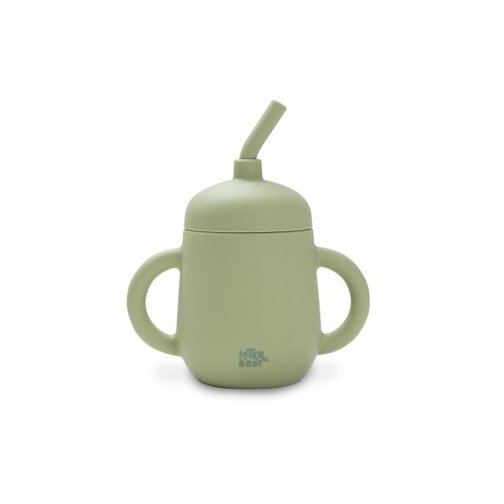 Silicone Straw Cup | Olive Green