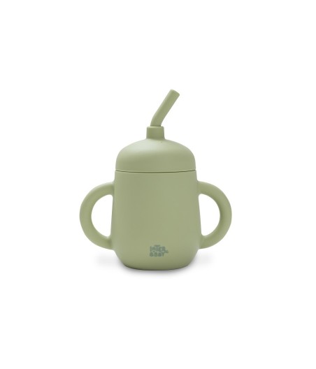 Silicone Straw Cup | Olive Green