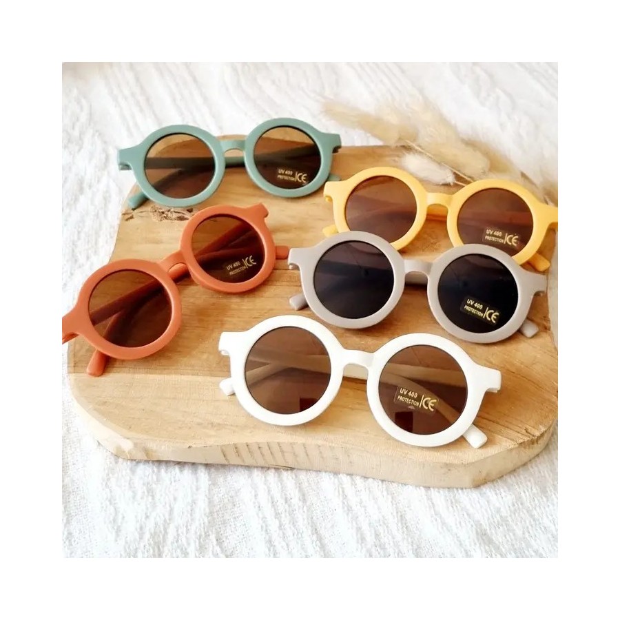 Children's UV400 Round Sunglasses | Taupe