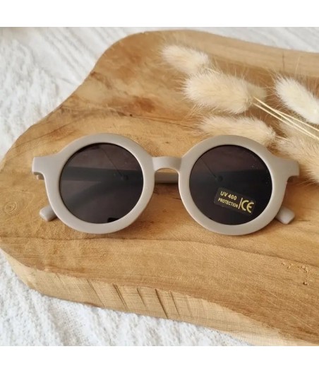 Children's UV400 Round Sunglasses | Taupe