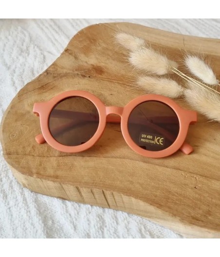 Children's UV400 Round Sunglasses | Rust