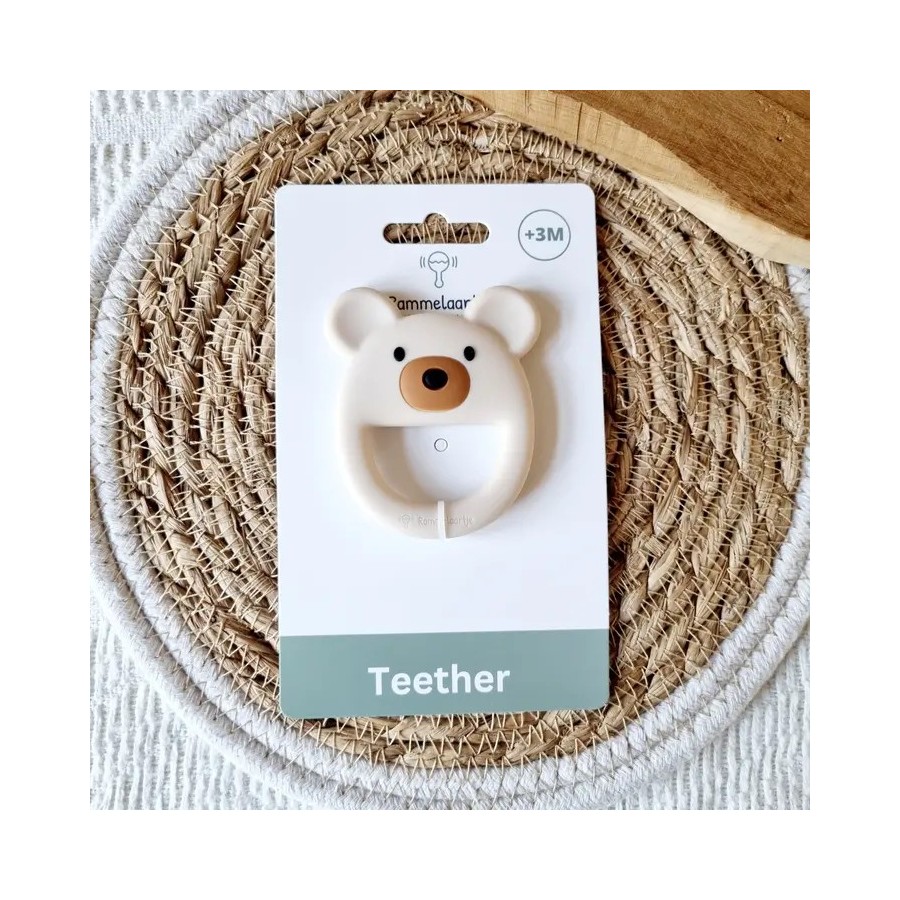 Silicone teether Bear | Beige