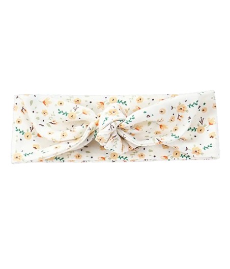 Organic Headband | Yellow Floral
