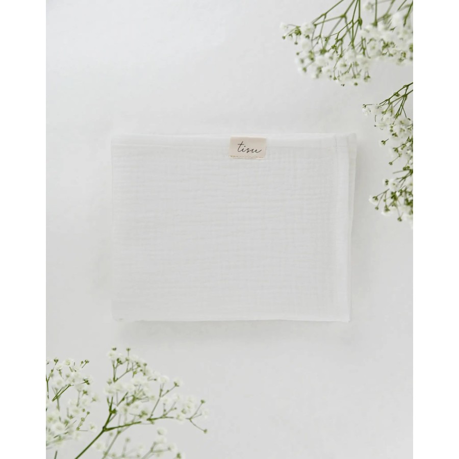 TISU Muslin Set | Beige Rainbow + White Pearl