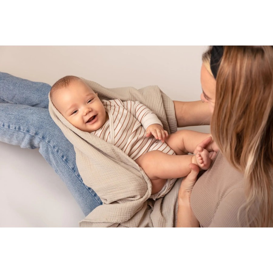 TISU Muslin Swaddle | Baby Blue