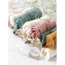TISU Muslin Set | Dusty Pink Rainbow + White Pearl