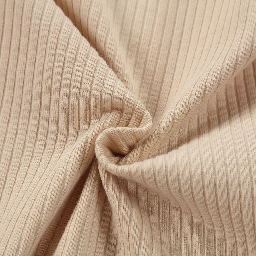 Baby Organic Cotton Zipper Footie | Beige