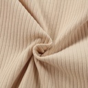 Baby Organic Cotton Zipper Footie | Beige