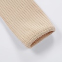 Baby Organic Cotton Zipper Footie | Beige