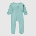 Baby Bamboo Zipper Footie | Porcelain Blue