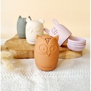 Set of 4 silicone bath toys