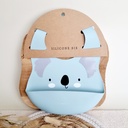 Silicone Bib Koala | Ice Blue