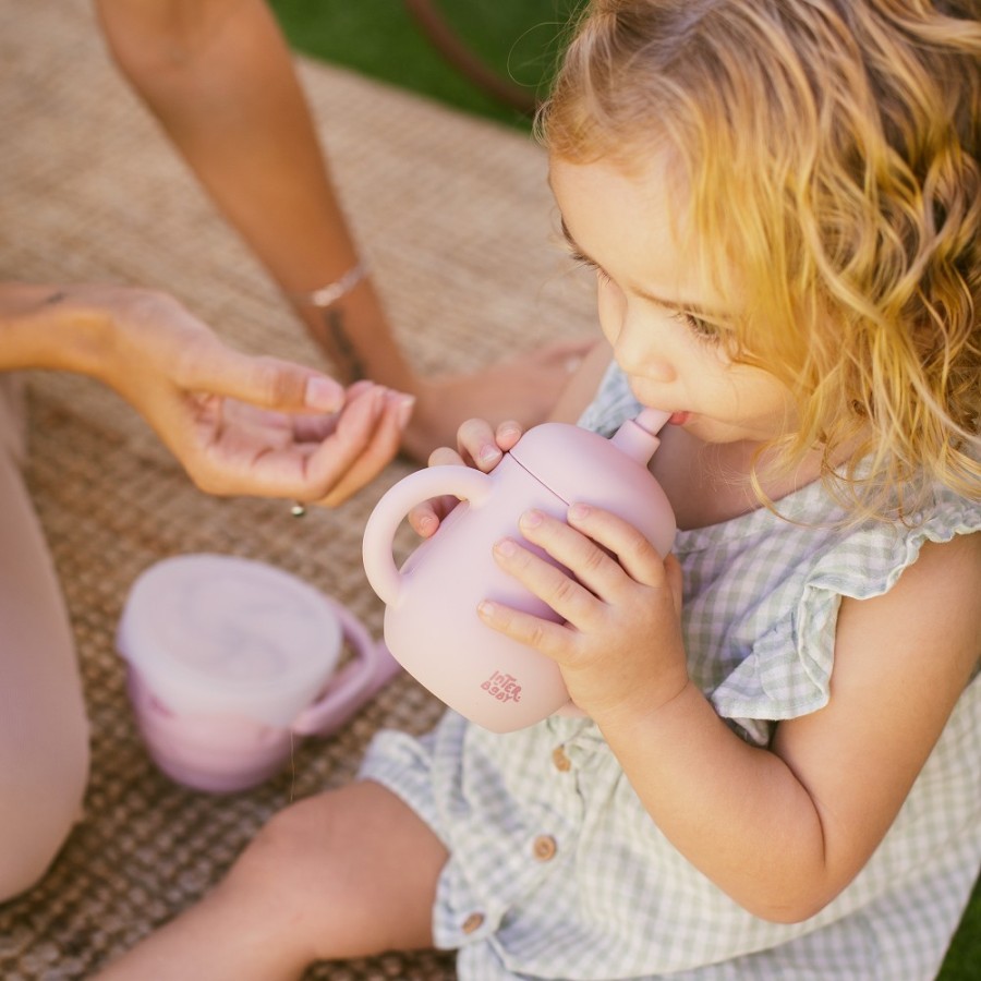 Silicone Straw Cup | Pink