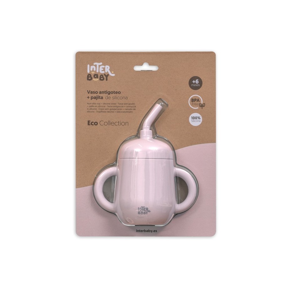 Silicone Straw Cup | Pink