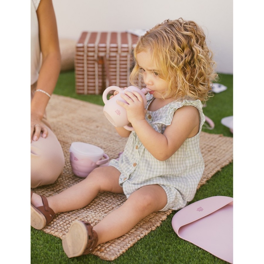 Silicone Straw Cup | Pink