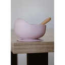 Baby Bowl and Silicone Spoon Set | Pink