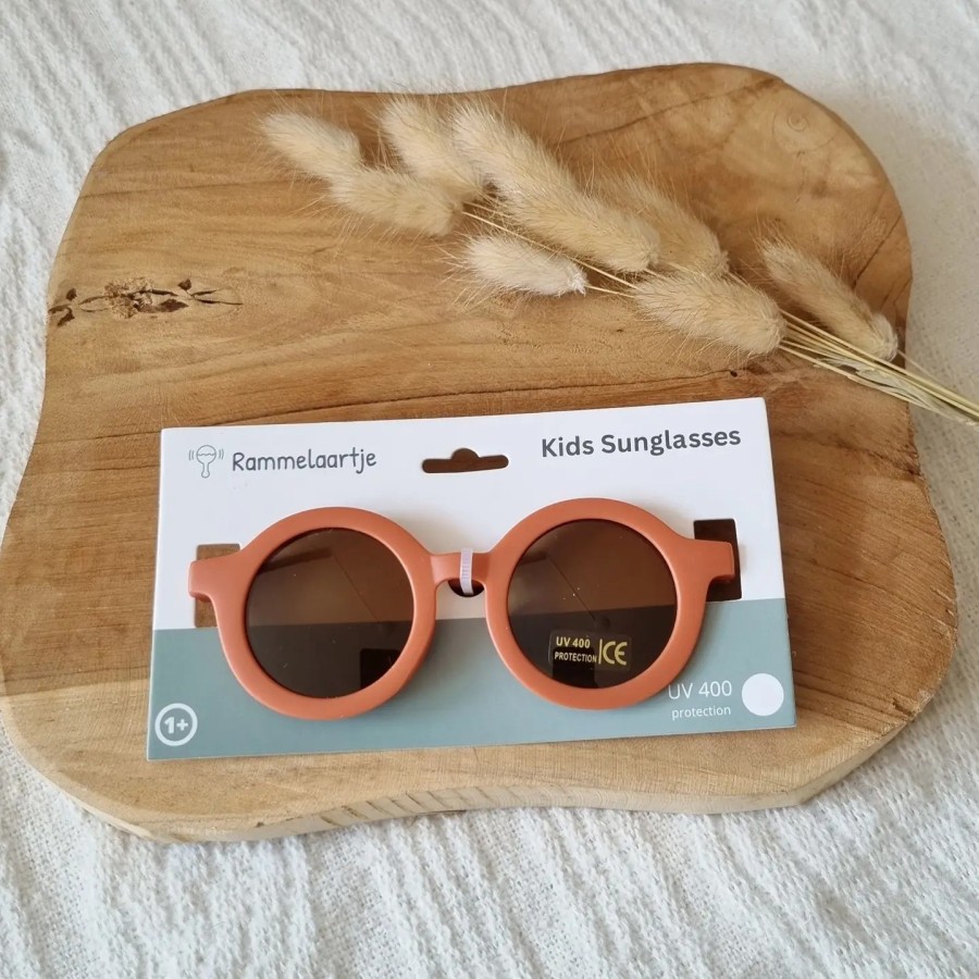 Children's UV400 Round Sunglasses | Rust