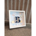 Personalized baby shadow box frame