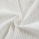 Baby Organic Cotton Zipper Footie | White