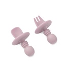 Silicone Learning Cutlery Set | Pink