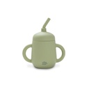 Silicone Straw Cup | Olive Green