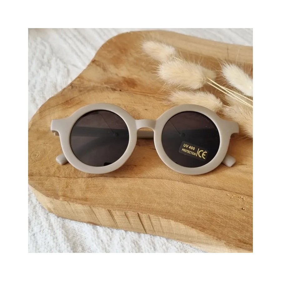 Children's UV400 Round Sunglasses | Taupe