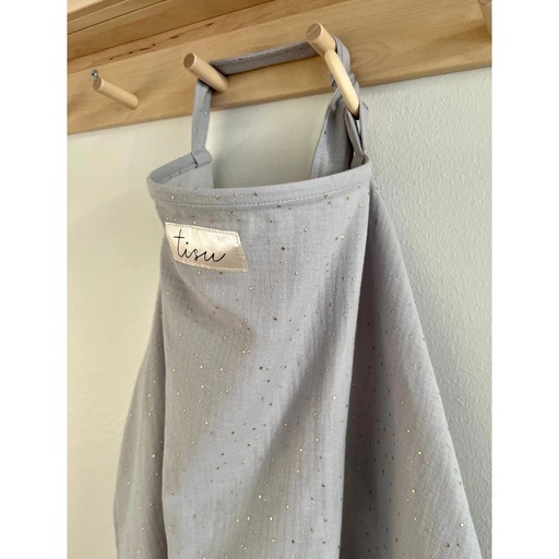 [llps-19] TISU Nursing Cover  | Silver Grey