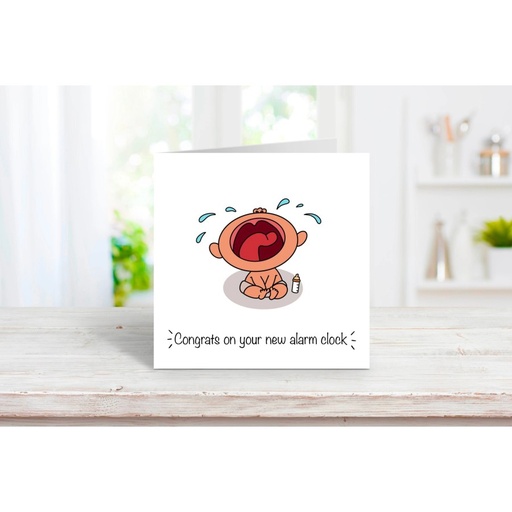 [llps-36] Alarm Clock Baby Card