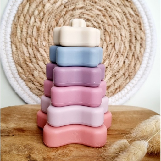 [llps-81] Silicone Stacking Tower Star | Pink
