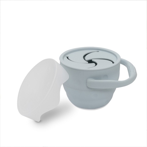 [llps-90] Silicone Snack Holder | Blue Grey