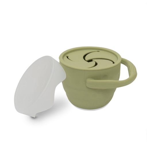 [llps-93] Silicone Snack Holder | Olive Green