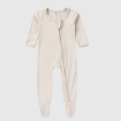[llps-3] Baby Bamboo Zipper Footie | Ivory